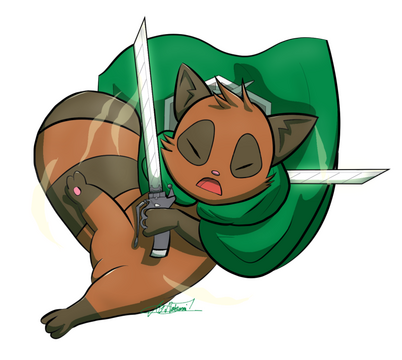 Asset de tanuki fait pour un post d'Anim'Est 2022.