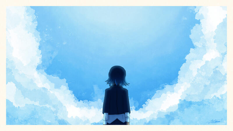 Illustration pour la cover de Summertime Record. Directement inspirée de la vidéo animée.