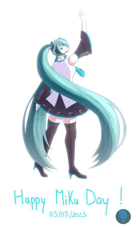 Miku Day 2025 (fanart) (mars 2025)