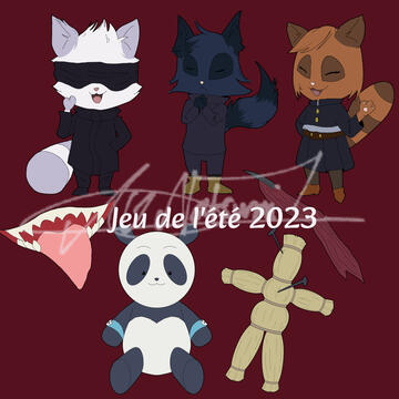 Assets créés pour le jeu de l'été 2023 d'Anim'Est. Les planches en découlant sont également de ma création.