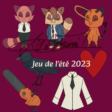 Assets créés pour le jeu de l'été 2023 d'Anim'Est. Les planches en découlant sont également de ma création.