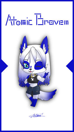 Chibi d'Atomic Braven fait pour un artraffle