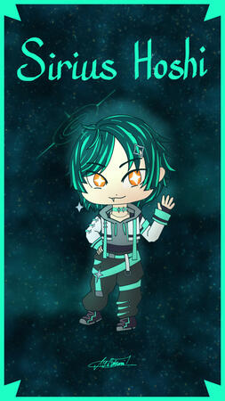 Chibi de Sirius Hoshi fait pour un artraffle