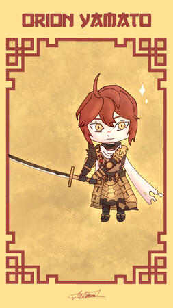 Chibi d'Orion Yamato fait pour un artraffle