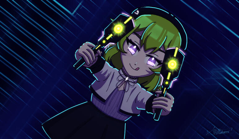 Cyberpunk Genie (fanart) (mars 2025)