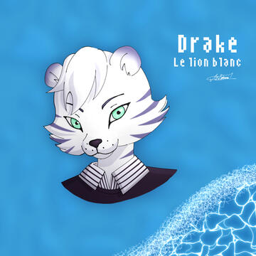Portrait de Drake fait pour un artraffle